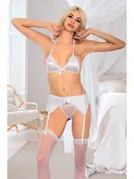 Beyaz Jartiyer Takım Sistina 864 Beyaz