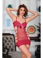 Bordo Dantel Gecelik Sistina 689 Görsel detay görünüm