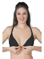 Önden Açılır Balenli Sporcu Sütyen C Cup Emay 187 C Siyah görsel 5