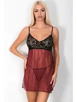 Bordo Gecelik Takımı Phevos 011-003610 Bordo