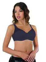 Tül Push Up Toparlayıcı Sütyen Emay D Cup 167 D Lacivert görsel 4