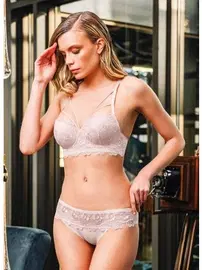 Büşra Kadın Sütyen Takımı Dantelli Desteksiz Büşra 201