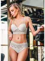 Dantel İşlemeli Destekli Sütyen Takım Büşra 362 Ekru