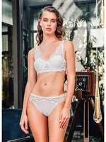 Dantel Askılı Destekli Sütyen Takım Büşra 884 Balenli Ekru