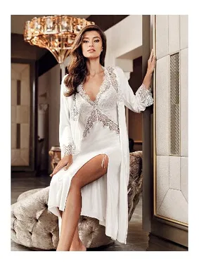 Perin Büyük Beden 6Lı Güpürlü Penye Gelin Çeyiz Seti Perin 130