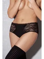 Büyük Beden Modal Dantelli Slip Doreanse 7132P Siyah