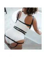 Büyük Beden Fantezi Harness MissisX 2063 Siyah