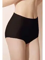 Büyük Beden Yüksek Bel Doreanse Kadın Modal Slip 7161P Siyah farklı açı