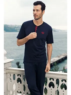 Perin Capsella Erkek 3Lü Pijama Takımı Damat Çeyiz Seti Perin 1003