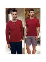 5Li Pijama Robdöşambır Capsella Damat Çeyiz Seti Perin 1095 Bordo farklı açı