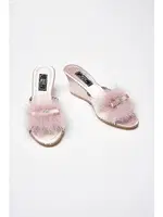 Çeyiz Terliği Yüksek Feta - G&c Collection 170 Pudra görsel 4