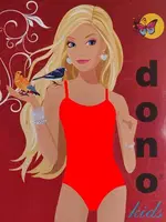 Çocuk Çıtçıtlı İp Askılı Body Dono 3310 - 3 Adet Kırmızı farklı açı