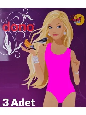 Dono Çocuk Çıtçıtlı Kalın Askılı Body Dono 3320 - 3 Adet - Alternatif Görünüm