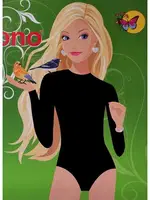 Çocuk Çıtçıtlı Uzun Kollu Body Dono 3340 - 3 Adet Siyah detay görünüm