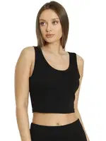 Crop Fit Askılı T-Shirt Dono 2252 Siyah