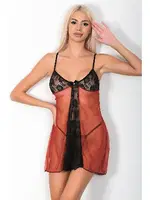 Dantel Trasnparan Gecelik Takım Phevos 011-003612