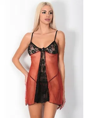 Phevos Dantel Trasnparan Gecelik Takım Phevos 011-003612 - Alternatif Görünüm