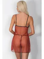 Dantel Trasnparan Gecelik Takım Phevos 011-003612 görsel 4