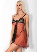 Dantel Trasnparan Gecelik Takım Phevos 011-003612 görsel 6