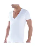 Derin V Yaka Tender Erkek Tshirt Cotton BlackSpade 9212  Beyaz