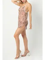 Desenli Askılı Gecelik Phevos 012-002283 Desenli detay görünüm