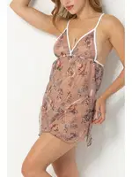 Desenli Askılı Gecelik Phevos 012-002283 Desenli görsel 5