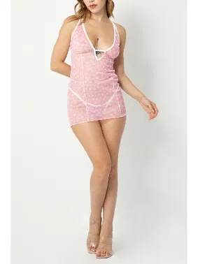 Phevos Desenli Göğüs Dekolteli Fantezi Gecelik Phevos 012-002213