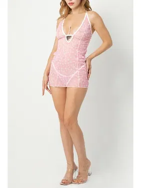 Phevos Desenli Göğüs Dekolteli Fantezi Gecelik Phevos 012-002213 - Alternatif Görünüm