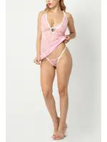 Desenli Göğüs Dekolteli Fantezi Gecelik Phevos 012-002213 görsel 6