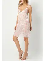 Desenli Göğüs Dekolteli Gecelik Phevos 012-002235 farklı açı