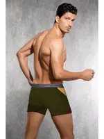 Desenli Modal Erkek Boxer Doreanse 1714 Haki görsel 4