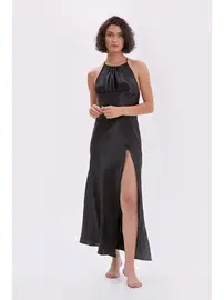 NBB Desenli Uzun Saten Sabahlık NBB 3109