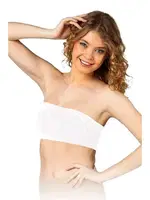 Kadın Dikişsiz Destekli Straplez Büstiyer Elite Life 776 Beyaz görsel 6