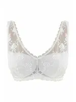 Desteksiz Kalın Askılı Dantelli Sütyen NBB 370 Beyaz