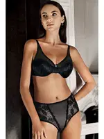 Desteksiz Toparlayıcı Sütyen Trasnparan Detaylı New Bra Lingerie 3020 Siyah detay görünüm