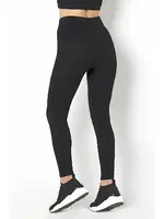 Dikişsiz Örme Yüksek Bel Tayt DoReMi 002-000807 Siyah görsel 4