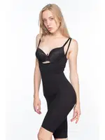 Dikişsiz Paçalı Boy Korse 2013 Siyah görsel 11