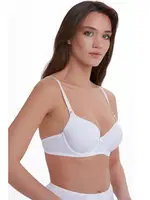 Dolgusuz Basic Beyaz Sütyen Ten 540111006 Beyaz detay görünüm