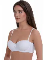 Dolgusuz Straplez Beyaz Sütyen Ten 540111007 Beyaz farklı açı