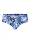 Doreanse Erkek Mavi Desenli İpli Slip Mayo 3832