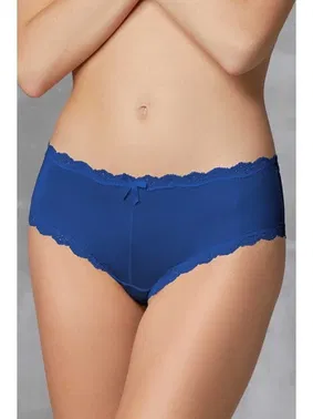 Doreanse Doreanse Kadın Polyamid 3lü Dantelli Çiçek Desenli Fiyonk Slip Külot 7157