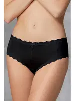 Doreanse Kadın Polyamid 3lü Dantelli Çiçek Desenli Fiyonk Slip Külot 7157 PETROL-PUDRA-GÜL görsel 7