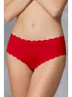 Doreanse Kadın Polyamid 3lü Dantelli Çiçek Desenli Fiyonk Slip Külot 7157 PETROL-PUDRA-GÜL görsel 9