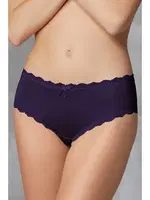 Doreanse Kadın Polyamid 3lü Dantelli Çiçek Desenli Fiyonk Slip Külot 7157 PETROL-PUDRA-GÜL görsel 12