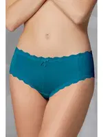 Doreanse Kadın Polyamid 3lü Dantelli Çiçek Desenli Fiyonk Slip Külot 7157 PETROL-PUDRA-GÜL görsel 15