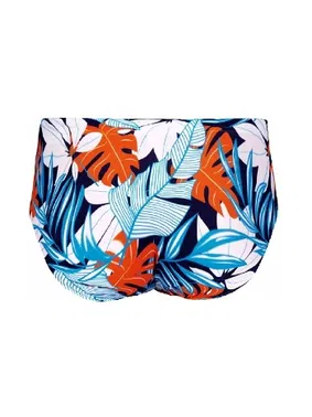 Doreanse Doreanse Mavi Tropikal Desenli İpli Slip Mayo 3826 - Alternatif Görünüm