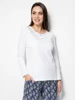 Doremi Bayan Pijama Üstü Beyaz detay görünüm