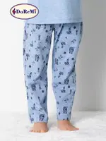Doremi Erkek Çocuk Pijama Takımı 002-000822 Mavi Melanj görsel 6