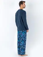 Mavi Kamuflaj DoReMi Erkek Pijama Takımı Lacivert görsel 4