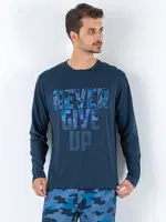 Mavi Kamuflaj DoReMi Erkek Pijama Takımı Lacivert görsel 6